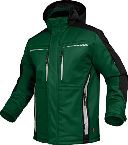 Leib Wächter Flex-Line Winter Softshelljacke (grün/schwarz, 2XL)