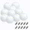 FullBerg 10er Papierlaterne 30cm weiß Lampions + 10er Warmweiße Mini LED-Ballons Lichter, rund Lampenschirm Hochtzeit Party Dekoration Papierlampen Kaltweiß Lichter