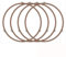 4 Stück Mikrowellen Drehteller Ring, Universal Mikrowelle Kreis Drehtellerring, Mikrowelle Drehteller Plattenspieler Ring, Mikrowelle Drehring, zur Unterstützung Von Glasplattenschalen, PP, 22cm