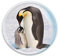 Deluxebase Magnidome - Pinguin Pinguin Kristallglas Kühlschrank Magnet für Kinder. Hervorragende gewölbte Magnete für Wohndekoration und Zubehör