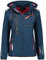 GEO NORWAY REINE LADY - Giacca Softshell Impermeabile Da Donna - Giacca Calda Con Cappuccio All'aperto - Giacca Con Zip Resistente Invernale - Attività All'aperto Escursioniblu/rosa - XL