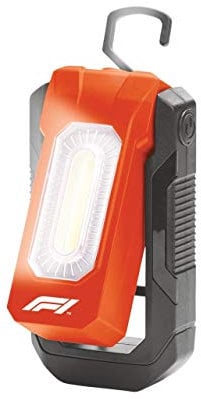 Formula 1 COB Torcia LED WL300 Lampada da Lavoro, Lampada da Officina, 300 Lumen con Magnete, Girevole, Ricaricabile con Cavo USB