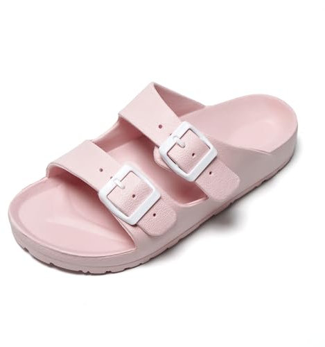 JOMIX Ciabatte Donna Estive Comode Mare Gomma Casa Piscina Spiaggia SD2211 (D Rosa, 37)