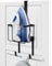 ORLESS Over The Door/Wall Mount Ironing Board Hanger, Laundry Room Iron and Ironing Caddy Board Storage Holder, Black
