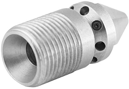 Yosoo Health Gear Sewer Jetter Nozzle, Pressure Washer Nozzles Quick Connector, Stainless Steel Pressure Sewer Cleaning Pipe Drain Jetter Nozzle 3/8BSP Male Thread