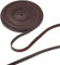 GORGECRAFT 5.5Yds 8mm Cordon Plat en Cuir Véritable Corde en Cuir Naturel Bandes de Dentelle Rouleau de Ficelle Tressage Vachette Pleine Fleur pour la Fabrication Bijoux(Marron Foncé)
