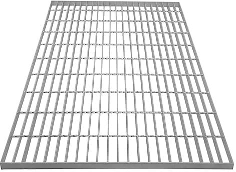 Griglia zincata del pavimento passerella pannello di drenaggio grondaia sfiato acciaio resistente alle intemperie zincato 1000mm x 800mm x 30mm 4mm spessore del metallo 800kg capacità di carico