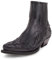 Stivaletti Western da Uomo Stivali con Cinturino con Fibbia Stivali Corti da Cowboy con Punta Quadrata in Pelle retrò Stivali da Motociclista da Cowboy,Nero,43 EU