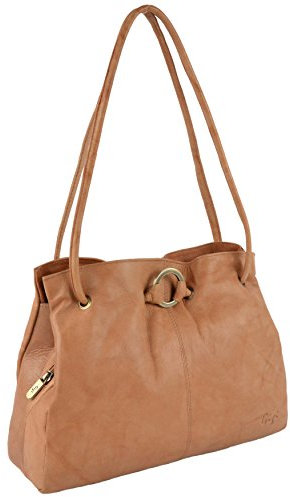 Gigi Othello Collection Damen Handtasche aus weichem Leder, Honigfarben, honig