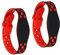 PATIKIL RFID Silikon Armbänder 2 Pack 13.56MHZ Smart IC Karte Armband Wasserdicht Ausweis Armbänder Tür Zugang Kontrolle für Schwimmbad Badezentrum Rot