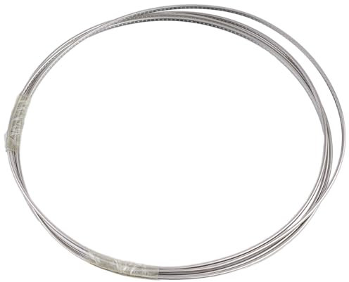 1 Rolle silberner E-Gitarren-Bunddraht, Länge 2,5 m, 1,6–2,9 mm für Gitarrengriffbrett, Cupronickel, Fretwire Gitarre