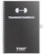 TNT Trainingstagebuch - schwarz (DIN A5) für Fitness, Workout, Krafttraining, Gym • Workout Planer • Fitness Notizbuch (132 Seiten)