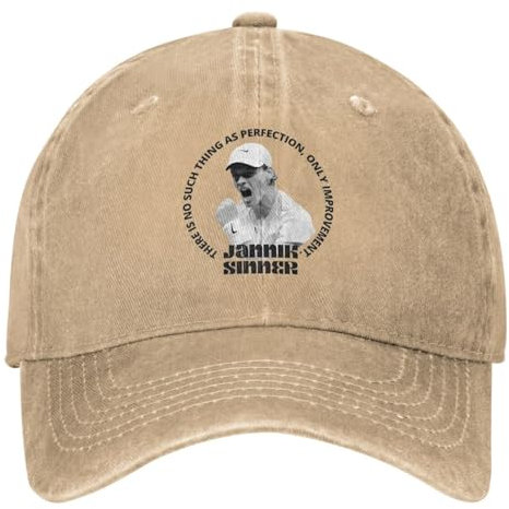 Unisex Baseballkappe Italiens aufstrebendes Tennis-Phänomen Outdoor Gym Hip Hop Papa Hüte Vintage Sonnencreme Baseballkappe