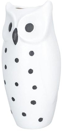 FUNOMOCYA Eule Blumenvase Keramik Glasvase Eule Blumenarrangement Vase Ornament Desktop Porzellan Vase Schmuck Für Zuhause Büro