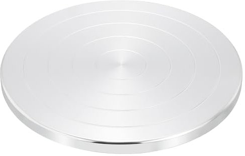 PATIKIL Tornio per Modellare, Diametro 10 Pollici Tornio Rotante per Argilla da Ceramica Tavola Girevole a Doppia Faccia per Decorare di Pittura Artigianale