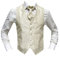 MMUGA Hochzeitwesten Set mit Plastron Mailand Creme 50