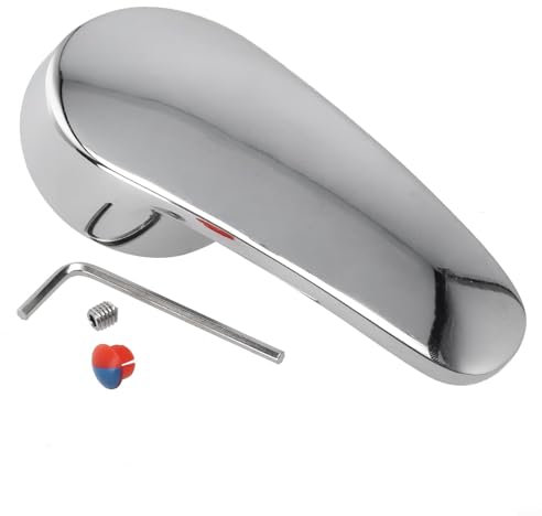 Maniglia a leva per miscelatore 35 mm, ricambio per rubinetto a leva singola, cromatura lucida a specchio, lega di zinco