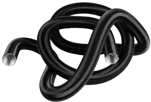 Flexible Aluminum Air Heater Duct Pipe Stretch to 500cm for Parking Heaters Cars Trucks Boats Machines HVAC Ventilation (75mm)