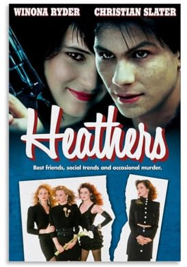 YRAEYWAER Poster Heathers 5,049.5 cm, ästhetische Dekoration, Wohnzimmer, Wohnzimmer, Wandkunst, Dekoration, Poster, 50 x 75 cm, ungerahmter Stil