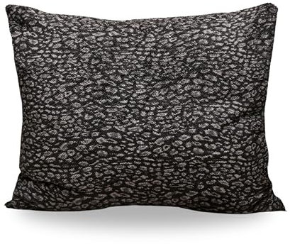 Zelesta Teddybed Kissenbezüge Set von 2 – Teddy Kissenbezüge - Resistent und Hypoallergen (Panter Anthracite, 80x80 cm)