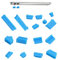 Poludatly 16pcs Anti Dust Plugs, Laptop Port Dust Cover, Silicone USB Port Cover, Type C Dust Caps, Dust Stopper For Computer, Notebook, Headphone Ports