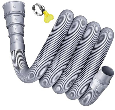 Tuyau d'Égout pour Caravane de Voyage | Tuyau D'évacuation Pour Caravane Avec Adaptateur Réglable,Système D Eaux Usées Sécurisé Ensemble D Extension Pour Remorque Pour Voyages De Vacances En