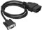 Tomvorks 16Pin OBD2 Bis RS232 DB9 Auto Diagnose -Grenzflächen -Adapterkabel, Konverter für OBD1 -Autos zu OBD2 -kompatibel, aus ABS -Kunststoff, Wasserdicht, Einfach zu Bedienen mit