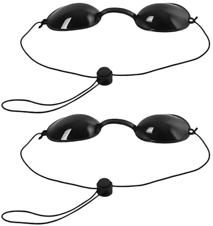 Zernavith 2 Pairs Protective Goggles for Red Light Eye Protection,Safety Tanning Goggle for Women Sun Bed Tanning Eyewear Sunbed Glasses for Sunbathing IPL LED Light Process