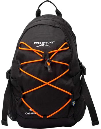 Swedemount Columbus Rucksäcke 20L Unisex, Wasserabweisend | 20 Liter Volumen, Regenschutz Inklusive, Verstellbare Gepolsterte Schultergurte, Hüftgurt, Laptopfach
