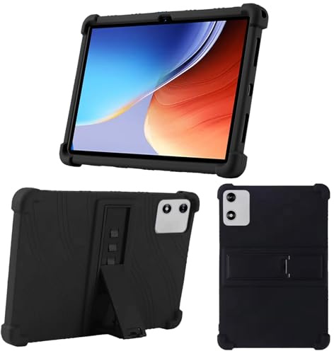KUSINHOKA Funda para SVITOO P10 10 Pulgadas, Funda Protectora con Función de Soporte, Anti-Choque Suave Silicona Carcasa Case para Tableta SVITOO P10, Negro