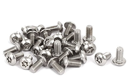 sourcing map 30 Stück M5x10mm 304 Edelstahl Linsenkopf Torx Schrauben Linsenschrauben DE de