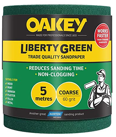 Liberty Green Sanding Roll 115mm x 5m Medium 60g