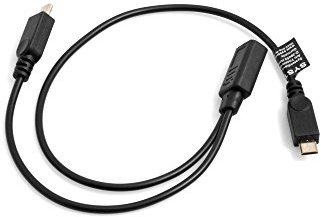 System-S USB Typ C Eingang zu 2X Micro USB Ausgang Y Kabel Splitter Adapterkabel