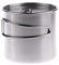 Tubayia 500ml Edelstahl Camping Trinkbecher Tasse Schüssel Kochtopf mit Klappgriff und Deckel