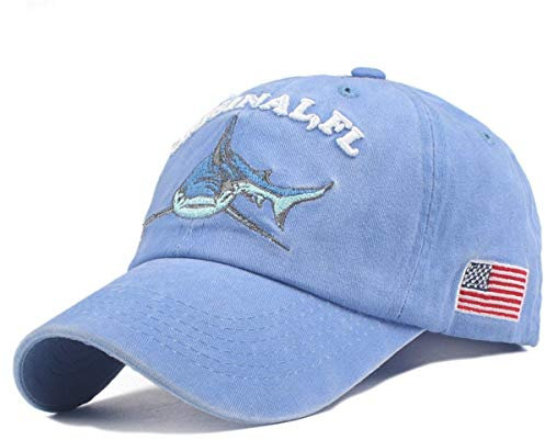 Sporty Baseballcap Original FL Hai Captain Florida Fisher Angler Vintage USA Anglerkappe Retro Anker MARITIM Cap Fischer Mütze Basecap