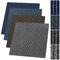 casa pura Teppichfliesen Bohemia 50x50 cm selbstliegend - 1 m² Set - strapazierfähiger Teppich Bodenbelag mit hochwertigem Schlingenflor - antistatisch mit Bitumen Rücken (Anthrazit-grau, 4 Stück)