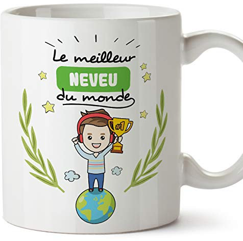 MUGFFINS Mug/Tasse Neveu -Famille Monde -Idées Cadeaux Drôles -Tasses de Café/Thé
