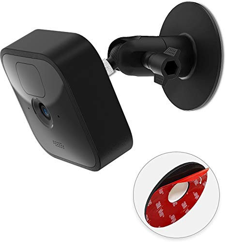 TIUIHU Screwless Wall Mount for Blink XT/XT2, Blink Mini, Blink Outdoor 4 and All-new Blink Outdoor/Indoor camera, Easy to Install, No Tools Needed, No Drilling, Strong Adhesive Mount,Black (1 Pack)