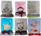 Babydecke Motiv Eule, Hund, Affe, Giraffe, Leopard mit Namen bestickt Geschenk Baby Taufe Geburt (beige Leopard)