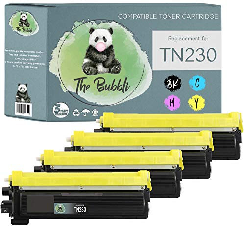 The Bubbli Original | TN-230 TN 230 Kompatibel Toner für Brother HL-3040CN DCP-9010CN MFC-9320CW MFC-9120CN HL-3070CW MFC-9325CW (4er Pack)
