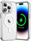 JETech Magnetisch Hülle für iPhone 14 Pro Max 6,7 Zoll Kompatibel mit MagSafe Kabellosem Laden, Stoßfest Handyhülle, Schutzhülle Kratzfeste Transparente Rückseite (Durchsichtig)