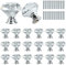 Roellgs 20 Pieces 30mm Clear Crystal Glass Diamond Door Handle with Screws, High Grade Light Luxury Handle Wardrobe Cabinet Drawer Handle Single Hole Handle Home Decor