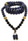 Samsara Tibetische Halskette aus lapislazuli und Onyx - Tibetisches Mala mit 108 Perlen