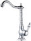 AIMOYO Grifo de baño retro alto con caño giratorio de 360°, monomando para baño, grifo mezclador de latón, grifo mezclador de latón frío y caliente, cromo, G3/8