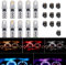 weiXuan 10 Stück DC 12 V T5 Autolampen mit Drehverschluss Sockel Armaturenbrett Glühbirnen 2721 27 37 286 Wedge Pc74 Indoor Cluster Gauge Kits (Gelb)