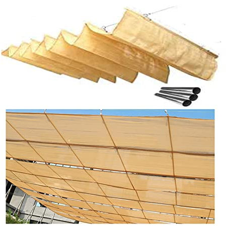 Tenda Avvolgibile Scorrevole A Forma di U,pergola con tetto retrattile,copertura for ombrellone for fil di ferro for esterni,tenda da sole for giardino,realizzata su misura ( Size : W0.7*L3m/W2.29*L9.