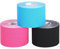 Jabtraxx 3 Rollen Kinesiologie Tape, 5 m x 5 cmTape Kinesio Muskelunterstützungsband E -Book Anwendungsbeispiele Muskelunterstützung Elastisches Umreifungsband Sportband（Schwarz, Rosa,Hellblau)