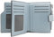 GOUNNU Portafoglio Donna Piccolo in Pelle PU Portafoglio Slim Formato Corto Portafogli da Donna con Cerniera Portamonete e 15 Porta Credito Carte (A-Azzurro)