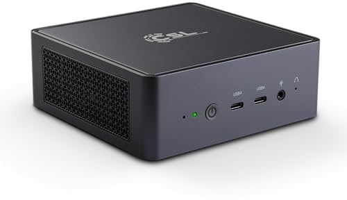 Mini PC CSL VenomBox HS Windows 11 Famille, AMD Ryzen 7 8845 HS 8X 3800 MHz, 4000 Go M.2 SSD, 64 Go DDR5-RAM, Graphique Radeon 780M, HDMI 2.1, USB 4.0, BT 5.3, WLAN