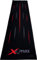 Dartmatte 237x60cm mit Motivwahl Dartteppich mit Abwurflinie grau schwarz rot blau Turniermatte Steeldart Matte Darts (Dartmatte Streifen blau 237x60cm)